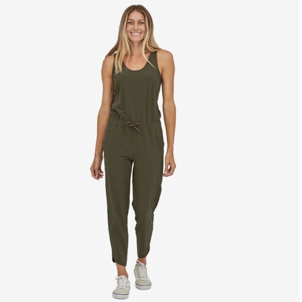 Patagonia Basin Green Fleetwith Romper in LIKE NEW condition